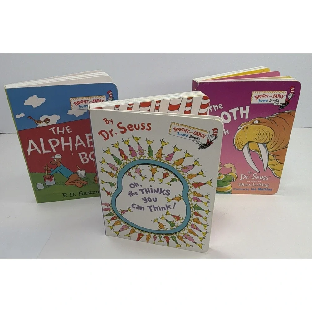 Dr. Suess's Card Books Lot Of 3 - The Alphabet Book, Oh The Thinks You Can Think